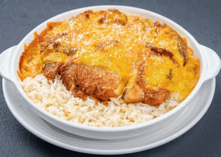 Baked Chicken Steak Rice/Spaghetti