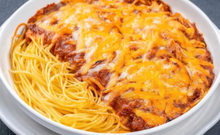 Baked Minced Meat Spaghetti