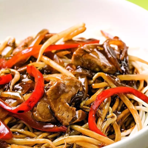 Barbecued Pork Chop Suey
