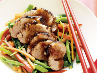Barbecued Pork With Chinese Vegetables