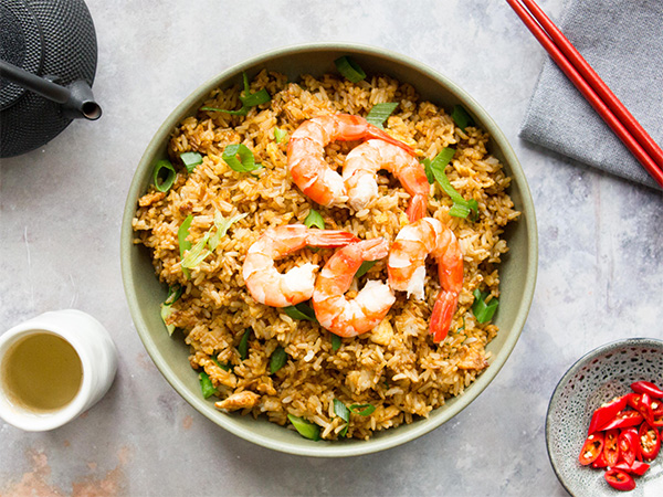 BBQ Eel W/ Shrimps Fried Rice