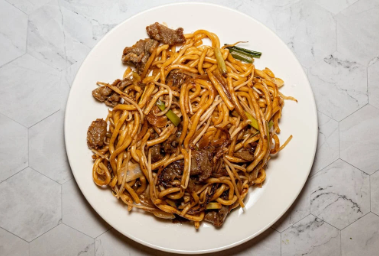 Beef Pan Fried Udon