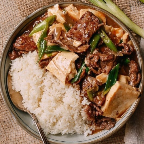 Beef With Fried Tofu