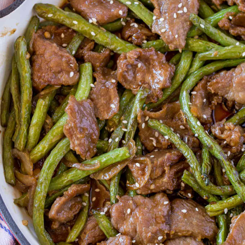 Beef With Green Bean and Black Bean Sauce (Seasonal)