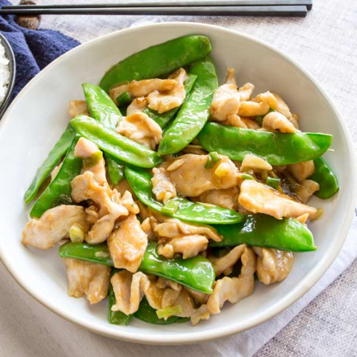 Chicken With Snow Peas