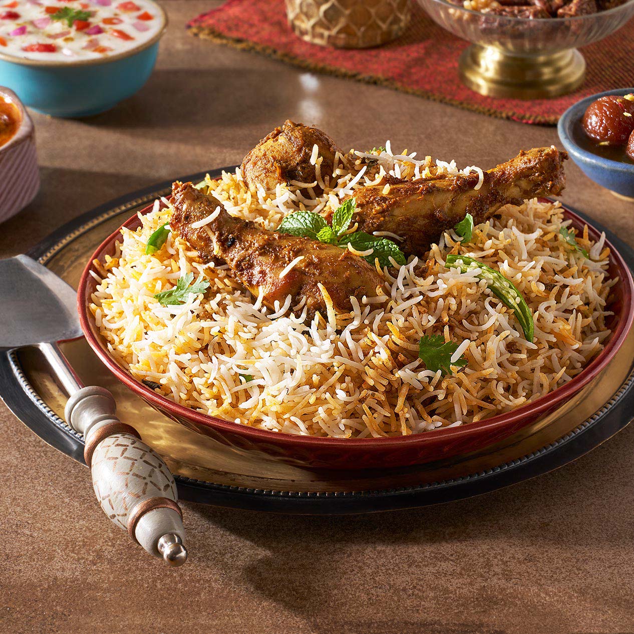 Hyderabadi Chicken Dum - Biryani