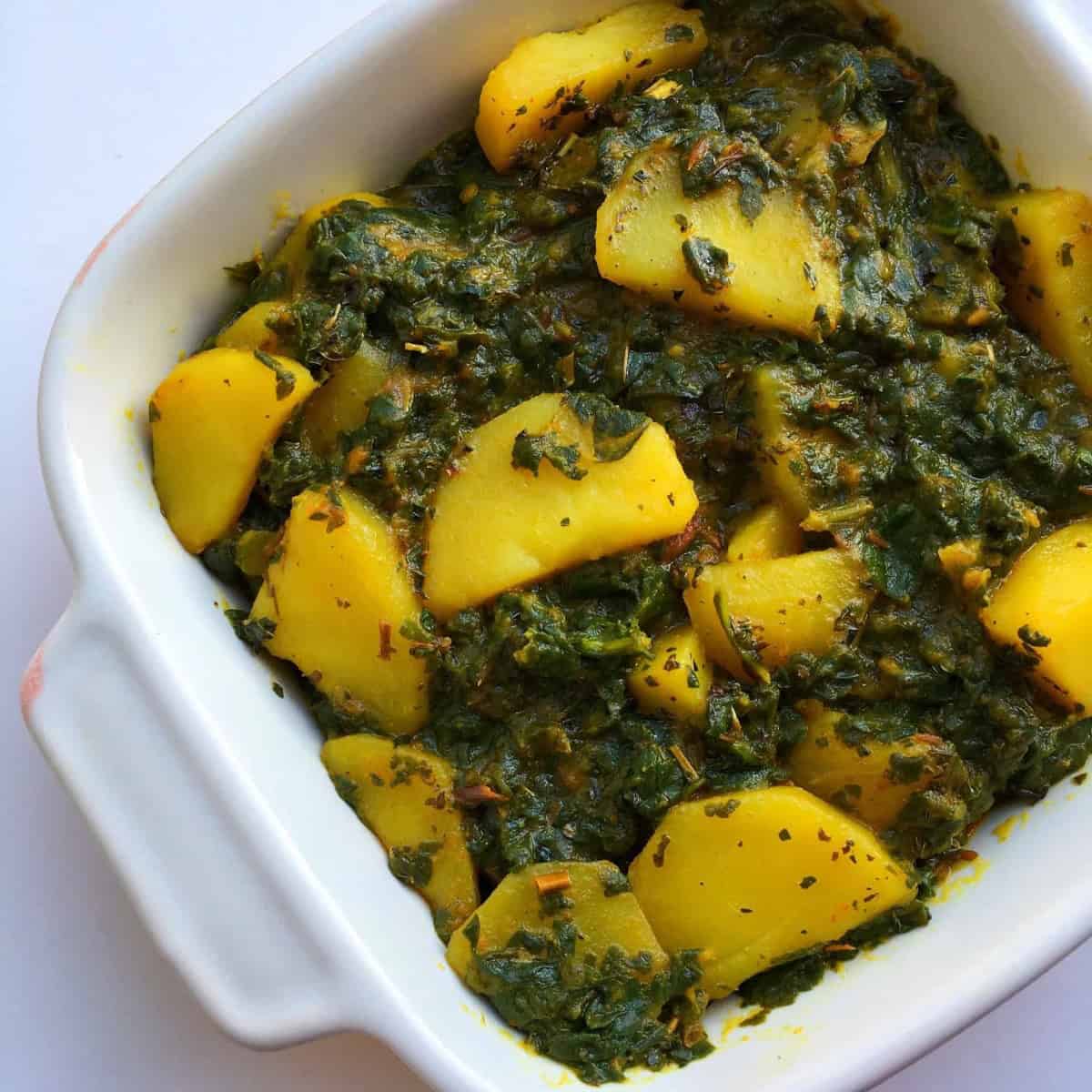 Palak Aloo Methi