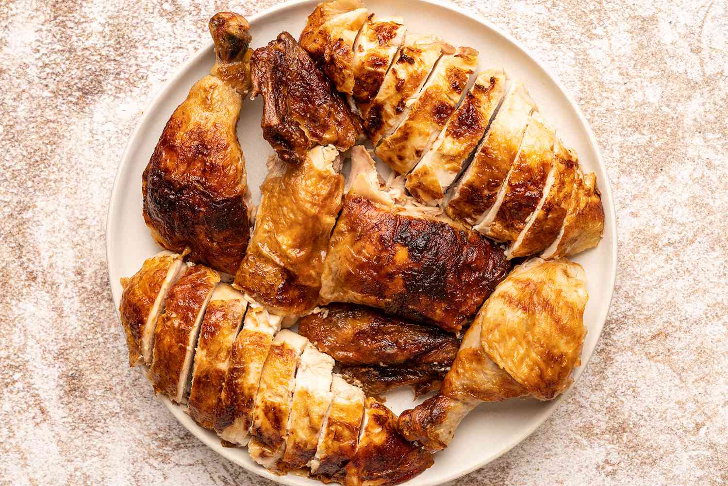 Rotisserie Chicken Cut into Pieces