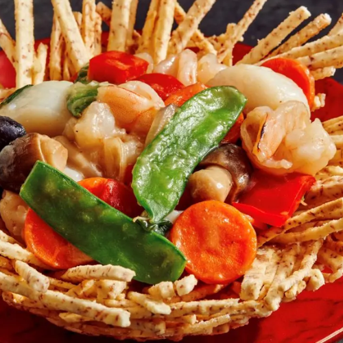 Shrimp in Bird Nest