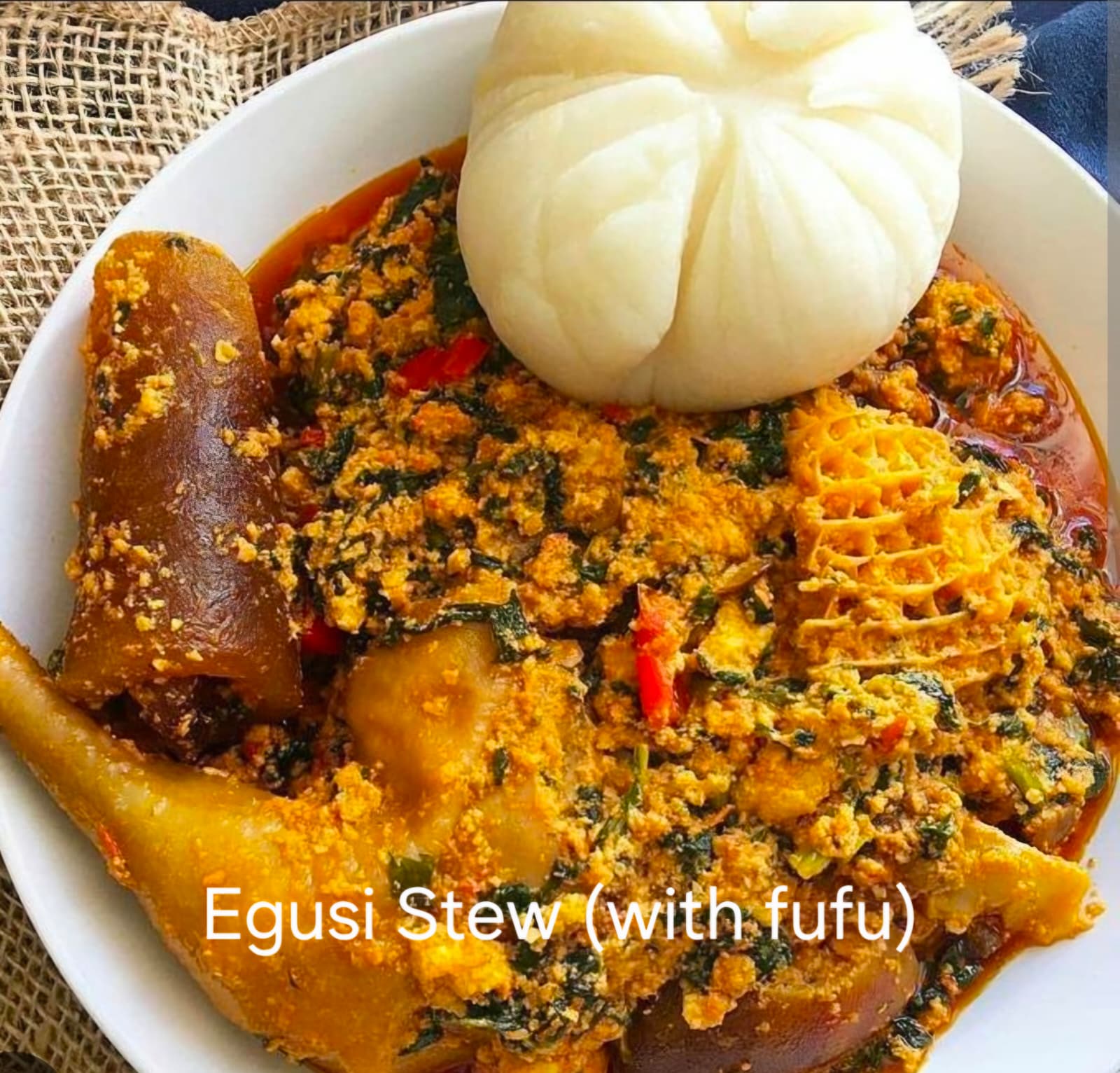Egusi with Fufu