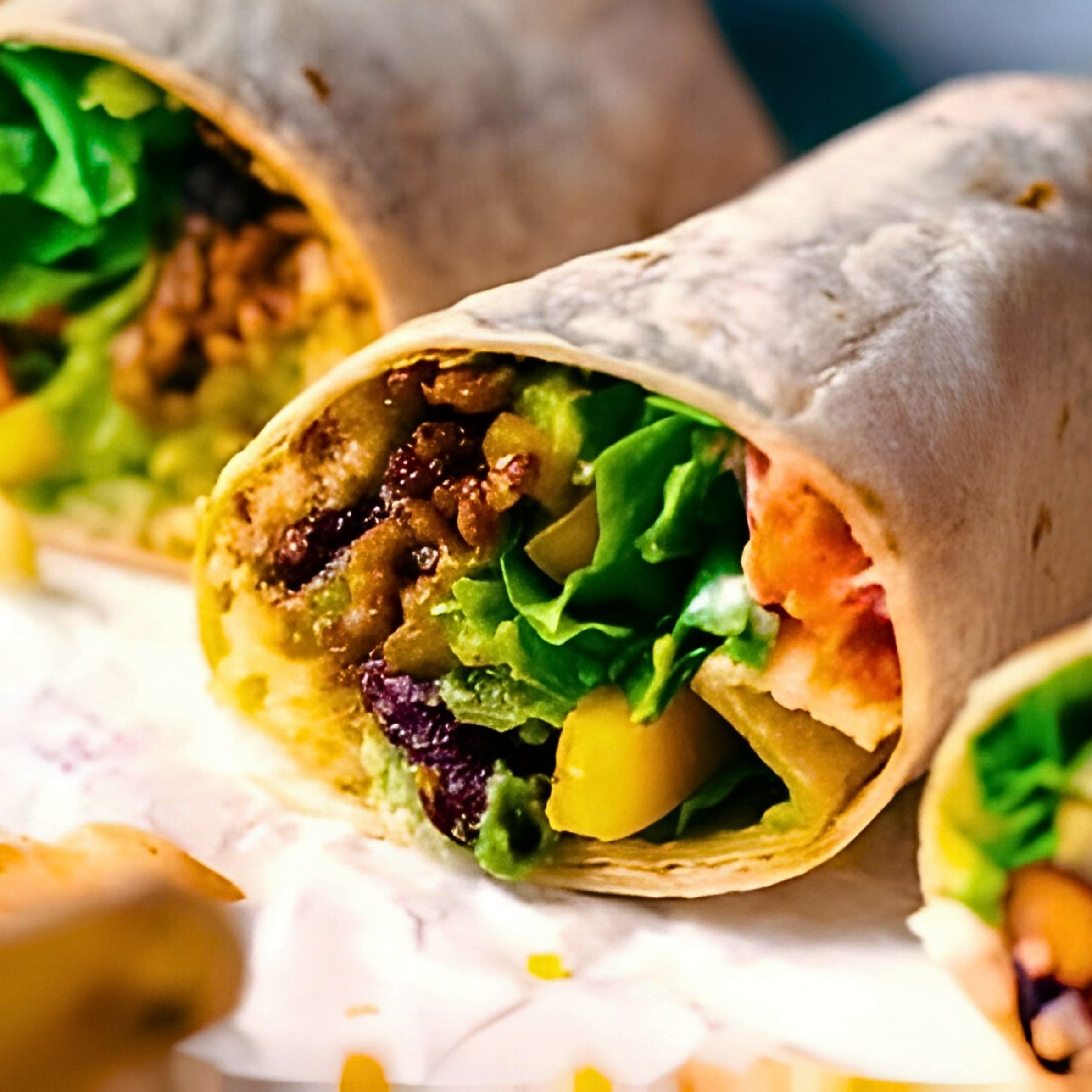 Super Burrito- (Buche - Plus sour cream, guacamole and cheese)